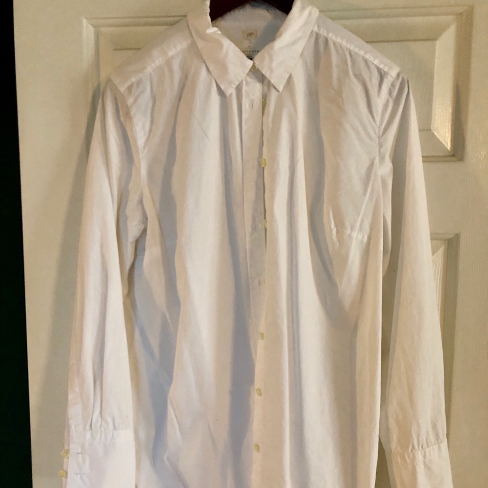 Loft Long-sleeve White Blouse